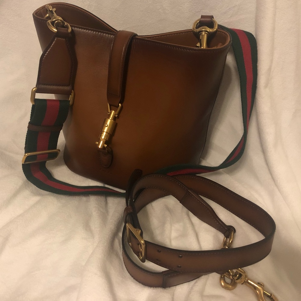 Authentic Gucci Jackie Leather Bucket Bag - Picture 2 of 13